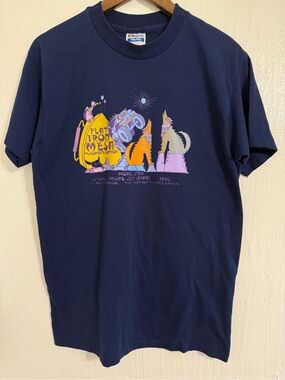 Vtg Hanes Moab Utah Jeep Safari Flat Iron Mesa T Shirt 1990 Size Large